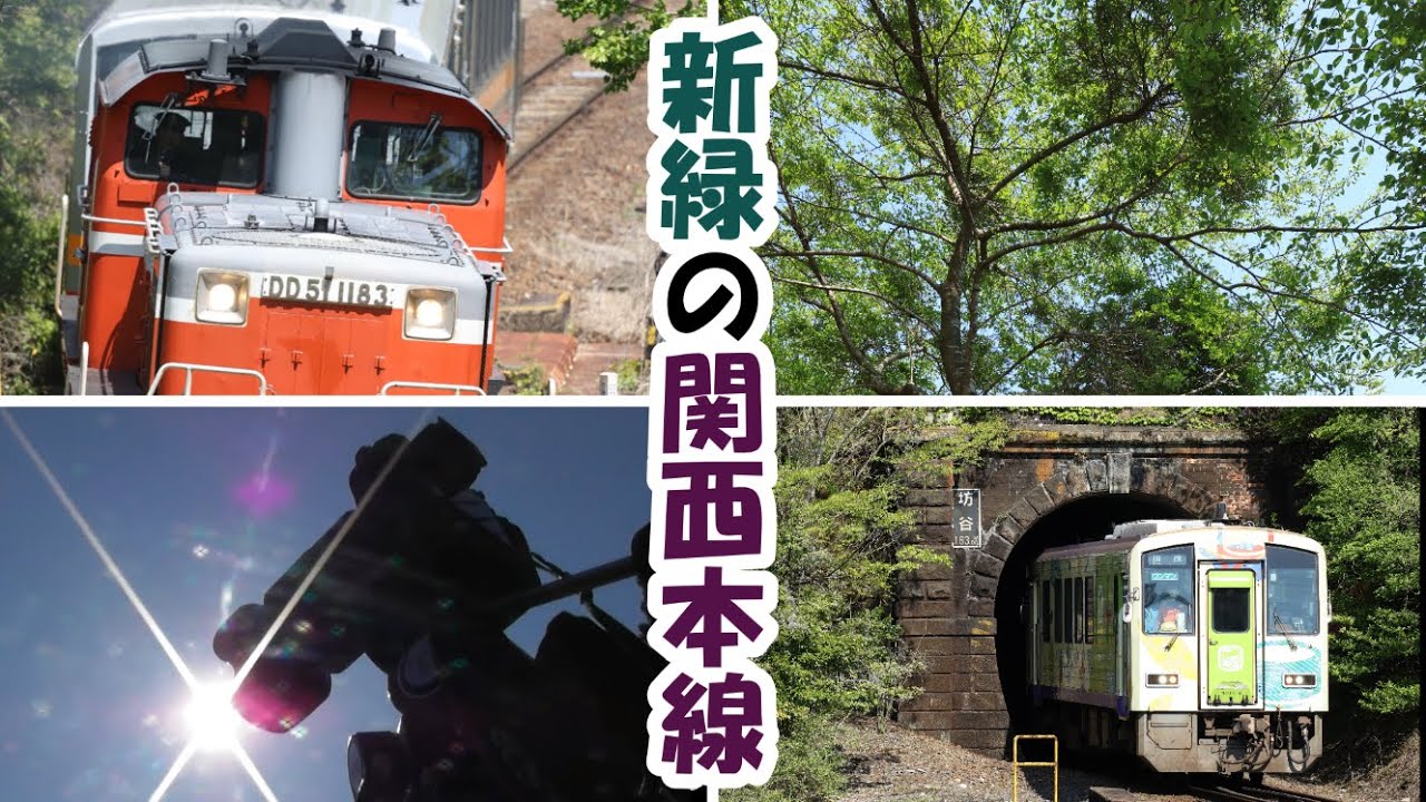 【非電化】 新緑の関西本線キハ120を撮る！ 【DD51亀山配給も登場】
