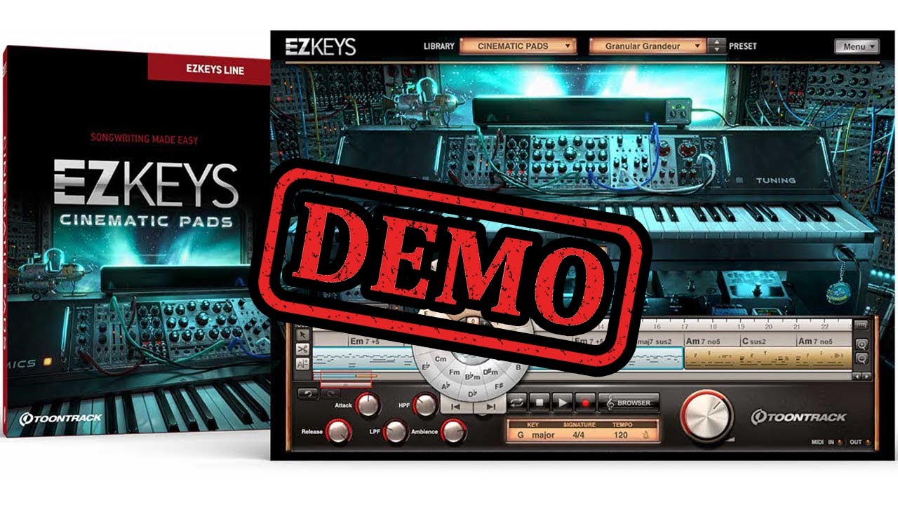 Toontrack EZKeys Cinematic Pads Presets Demo