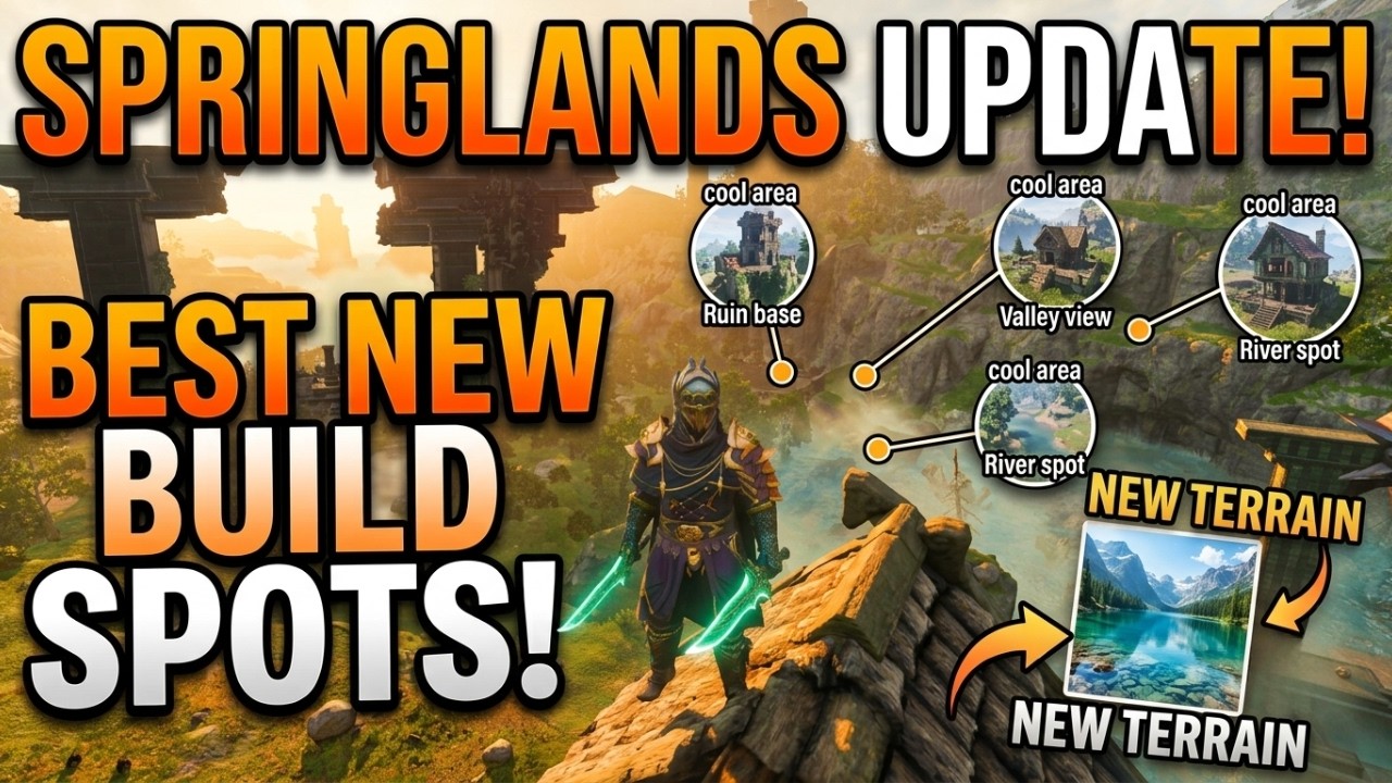 Springlands изменились! Лучшие новые места для строительства в Enshrouded