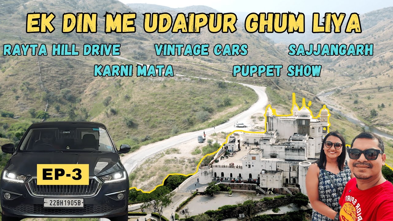 Udaipur | Rayta Hills, Sajjangarh Drone Shots, Karni Mata Temple | Dance & Puppet Show