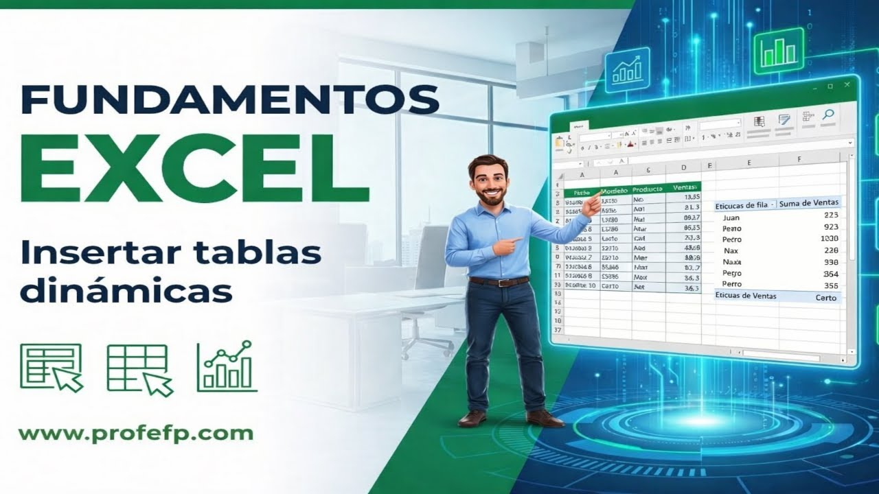 FUNDAMENTOS EXCEL (NIVEL BÁSICO) - Insertar tablas dinámicas