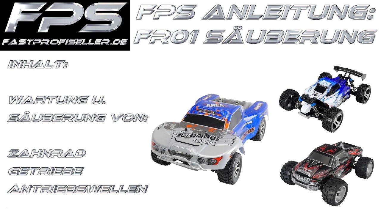 FPS Tutorial: Rayline FR01 S WLtoys A959-B A969-B Wartung S&auml;uberung f&uuml;r Zahnrad Getriebe Antrieb