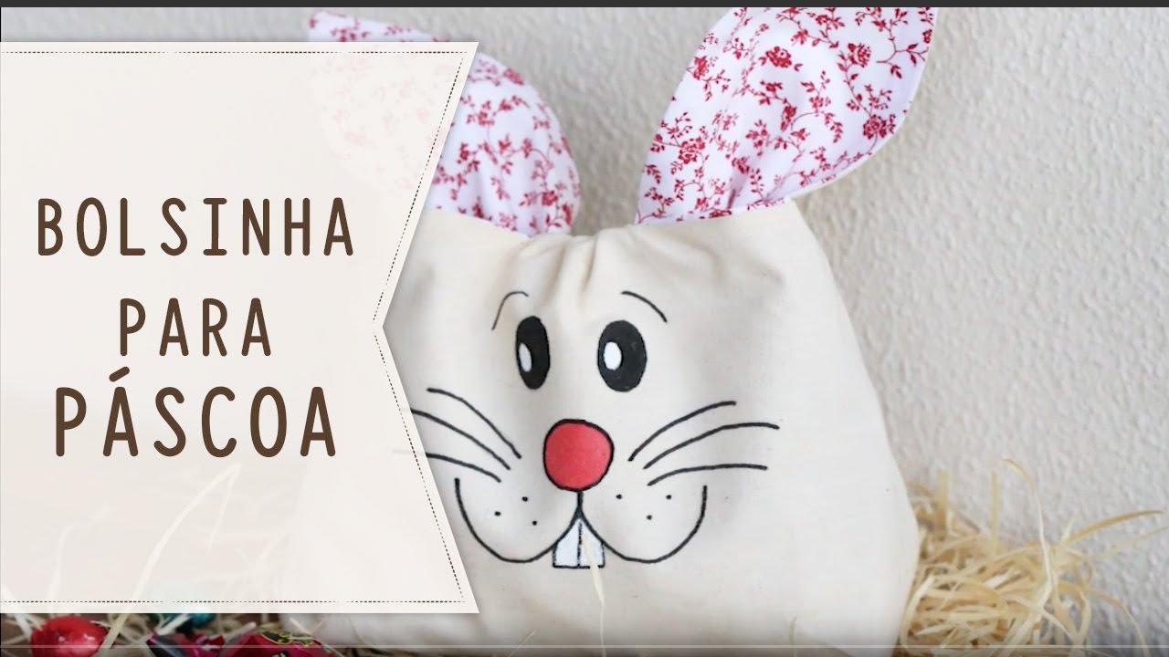 Coelhinho de tecido para a Páscoa
