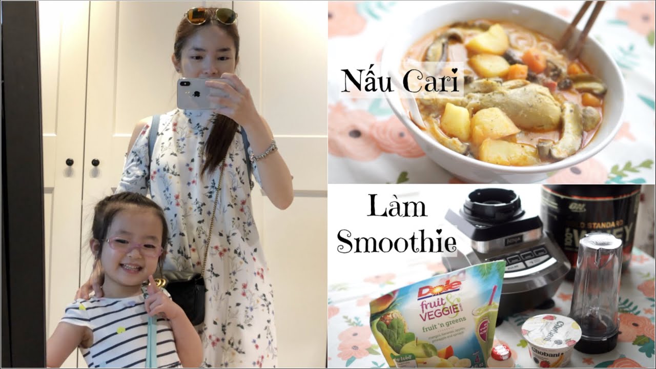 Cuối tuần nấu Cari gà ♥ Đi IKEA ♥ Làm Smoothie uống cho đẹp da :P | mattalehang
