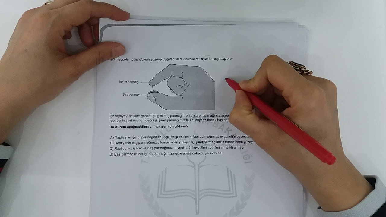 2018 ARALIK LGS MEB FEN BİLİMLERİ ÖRNEK SORU VE CEVAPLARI