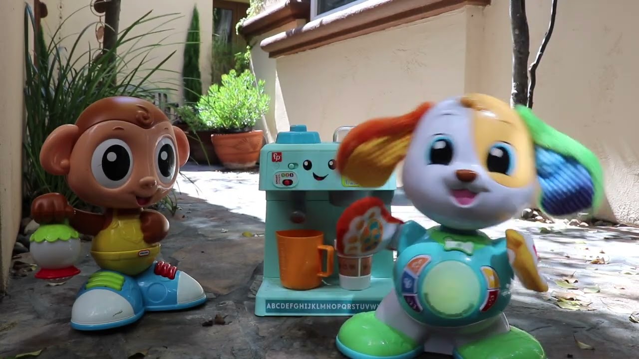 Saxophone, Dance Around Learning Hound, Movin' Lights Monkey and Fisher Price Coffee Cafe Destr.