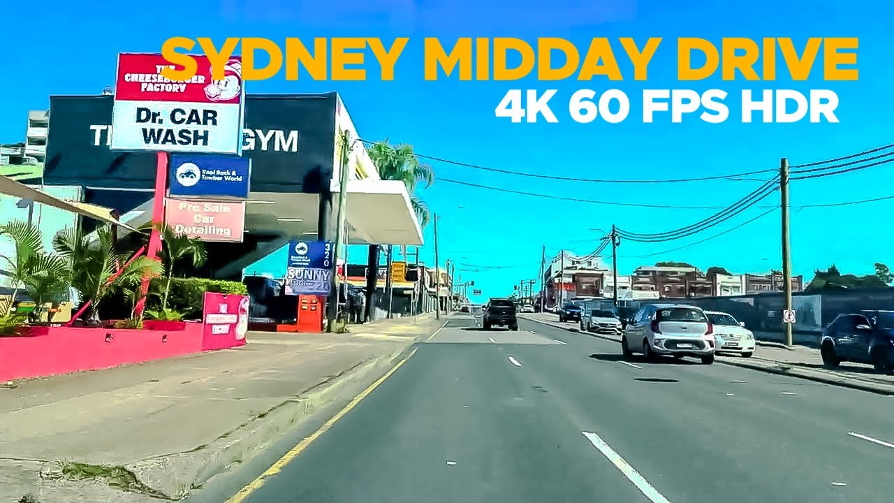 Sydney Midday Drive: Leichhardt to Homebush  via Bay Run & Haberfield | 4K HDR 60FPS Scenic Tour🇦🇺