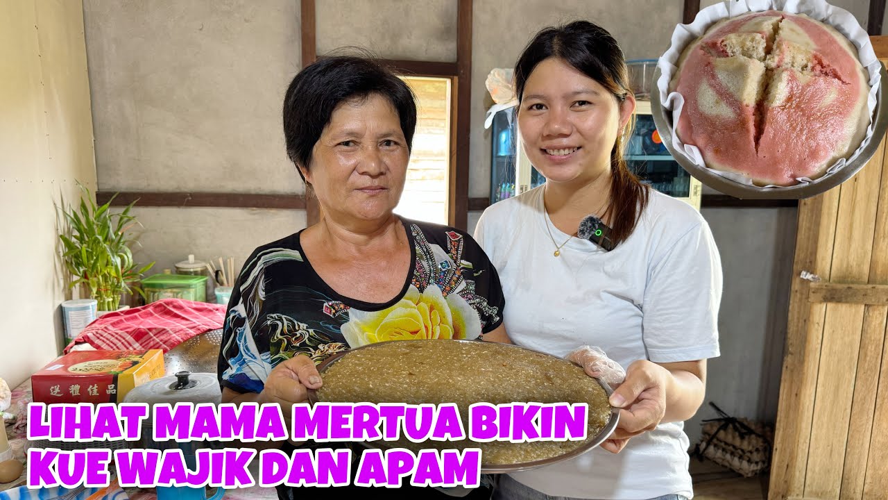 MAMA MERTUA BIKIN KUE WAJIK KETAN DAN APAM PERSIAPAN UNTUK SEMBAYANG
