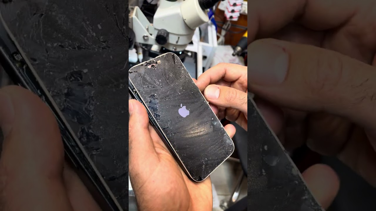 طريقة تصليح شاشة iphone 17 