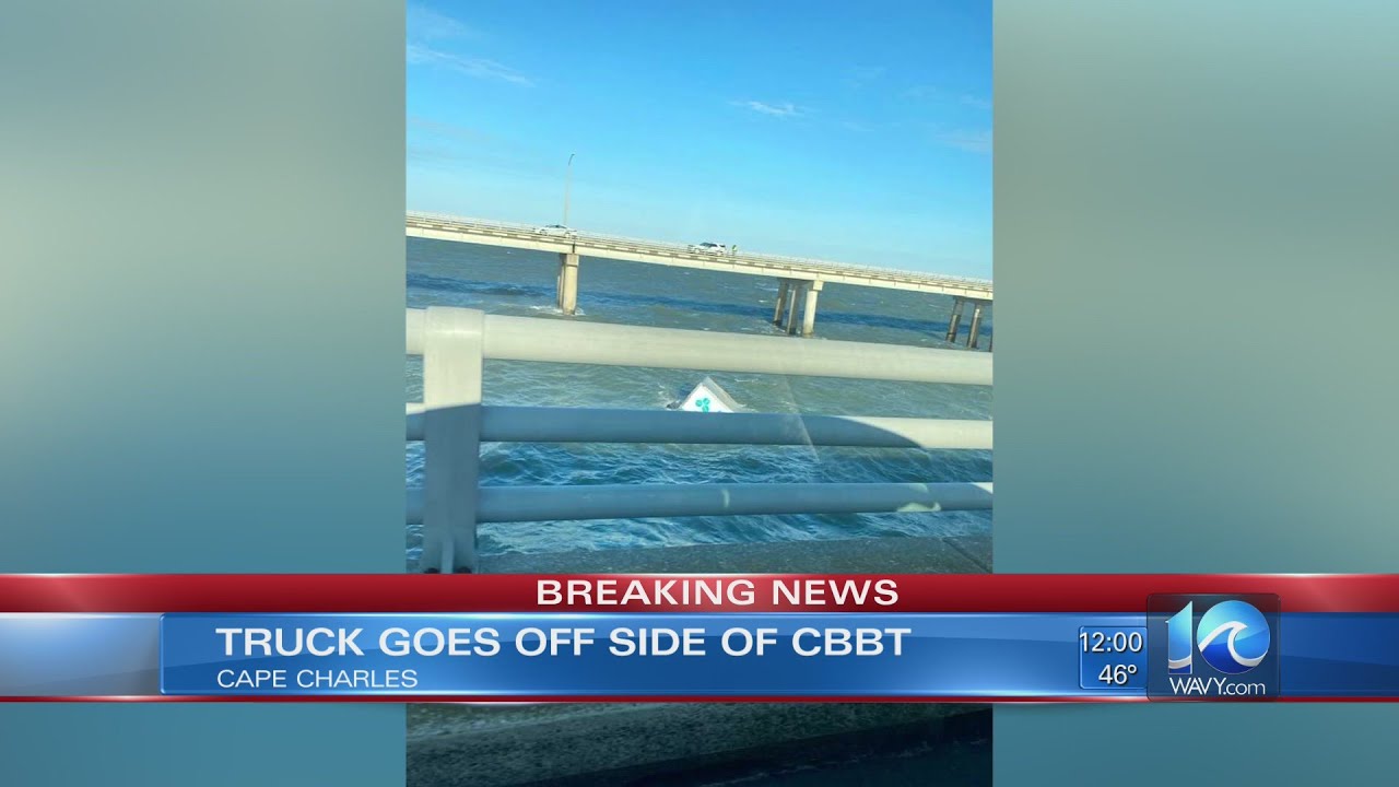 Truck crash on Chesapeake Bay Bridge-Tunnel: Crews still searching for driver