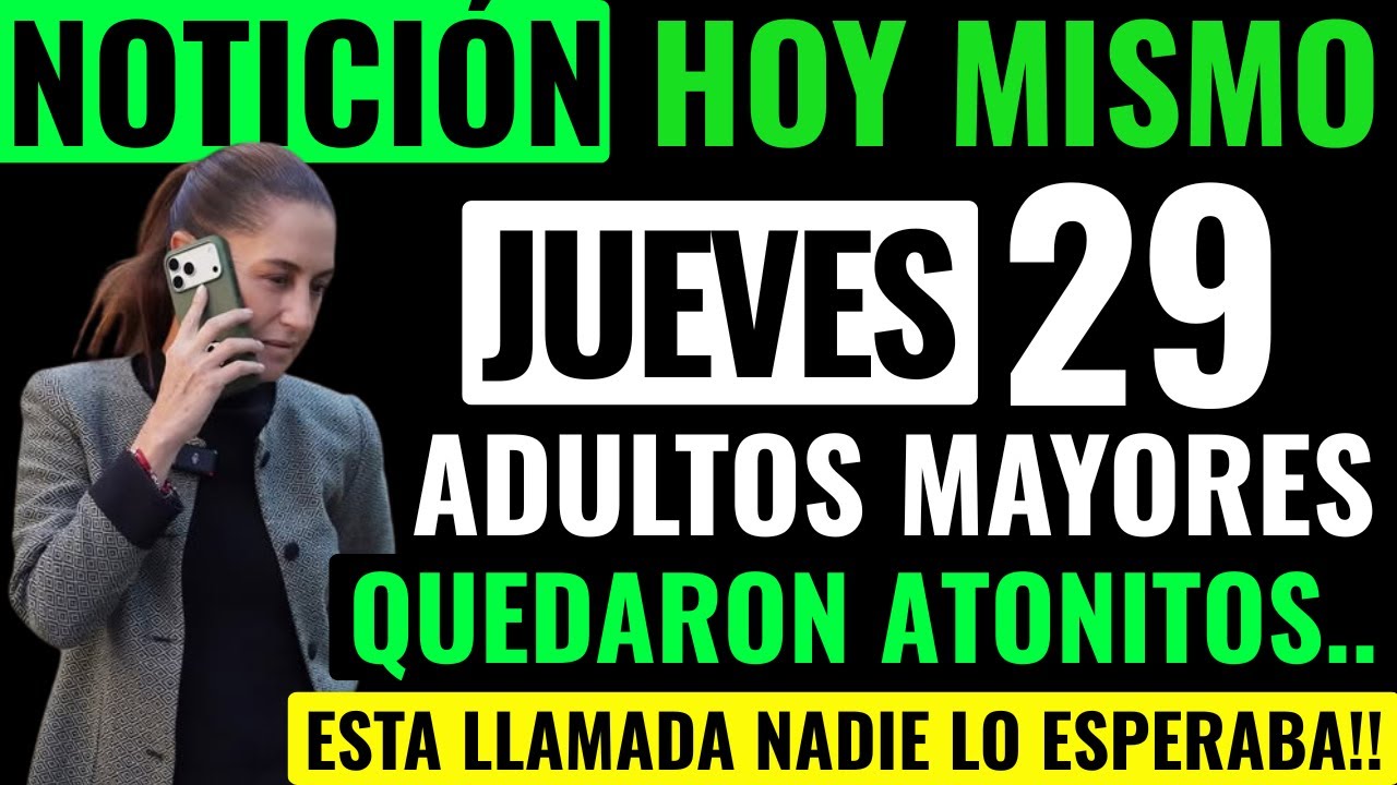 💥ADULTOS MAYORES😲TODOS QUEDARON ATÓNITOS CON ESTE CAMBIO! MENSAJE SORPRESA HOY💥CLAUDIA DIO LA ORDEN