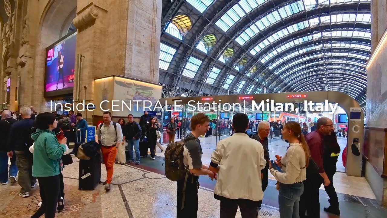 Inside CENTRALE Train Station in Milan, Italy - October 2025 (4K)