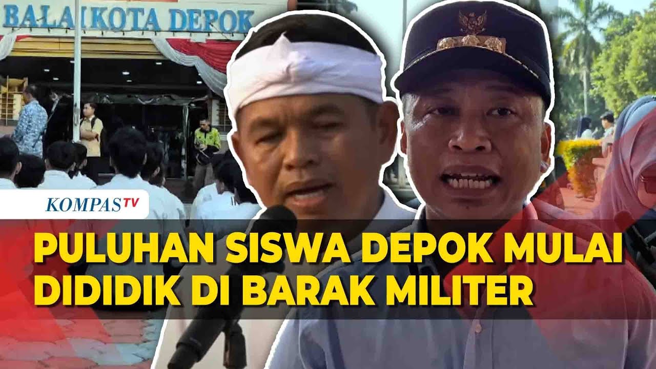 Wali Kota Depok Berangkatkan Puluhan Siswa ke Barak Militer