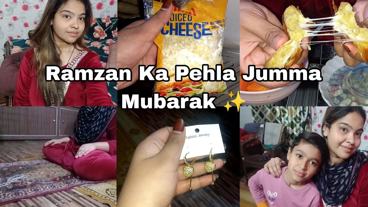 Ramzan Ka Pehla Jumma Mubarak 💖 | Mene banaye cheese pocket🤤 | alfiya pathan 👑 