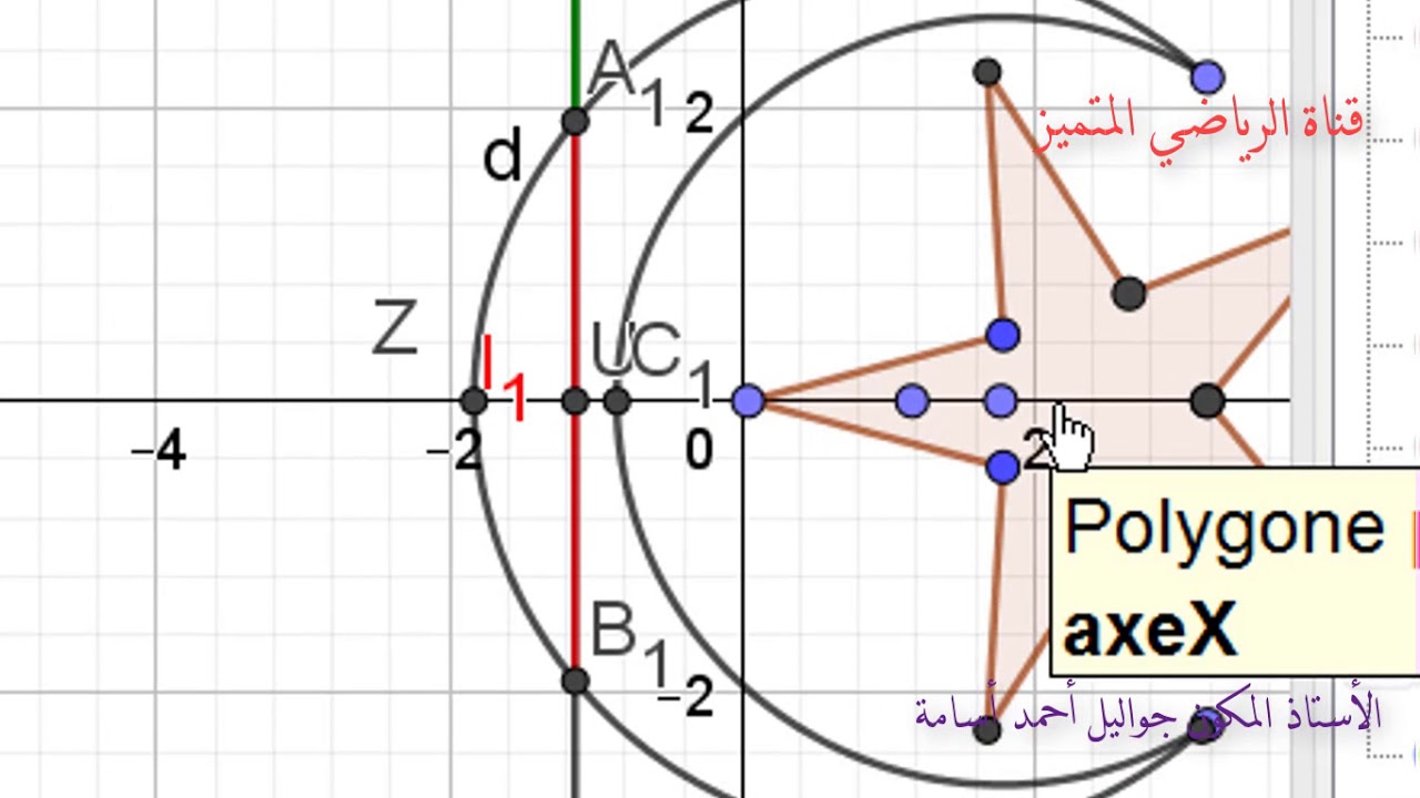 اثار  قطعة مستقيمة  بطريقة رائعة مع برنامج GeoGebra