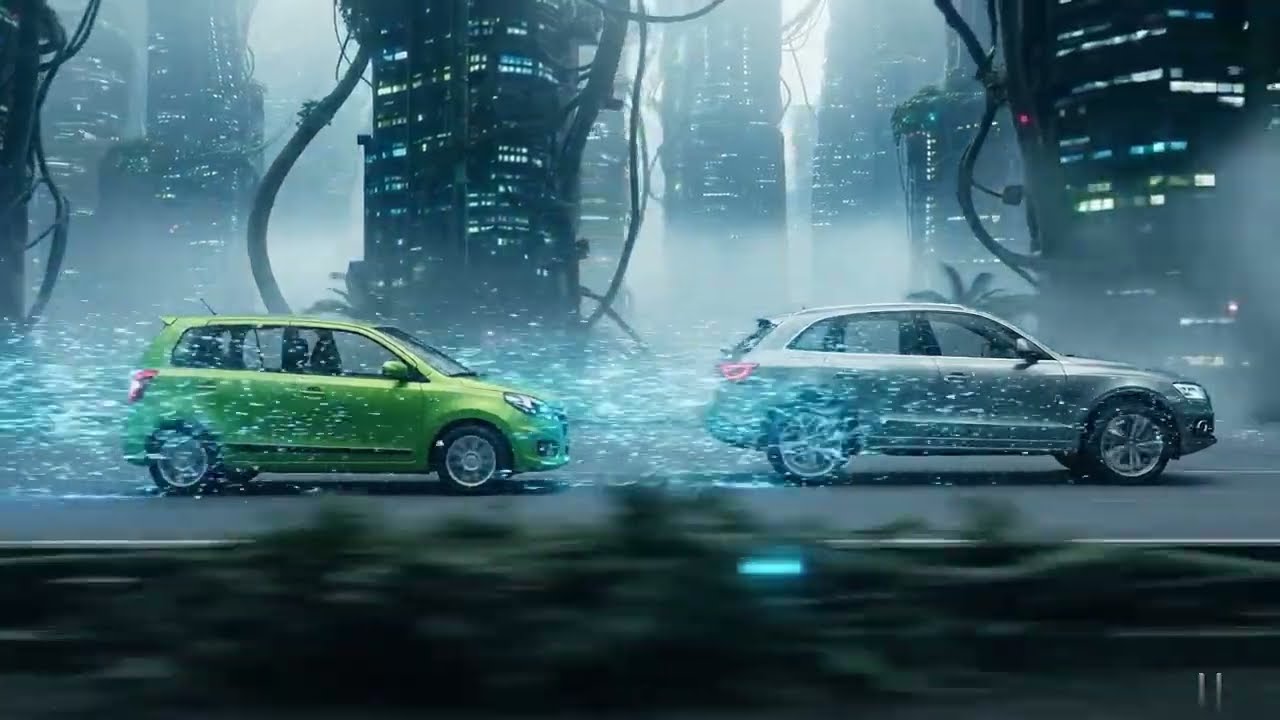 The Ultimate Neon Transformation | Evolution From Swift to Audi | A Foggy  Cyberpunk Futuristic Car