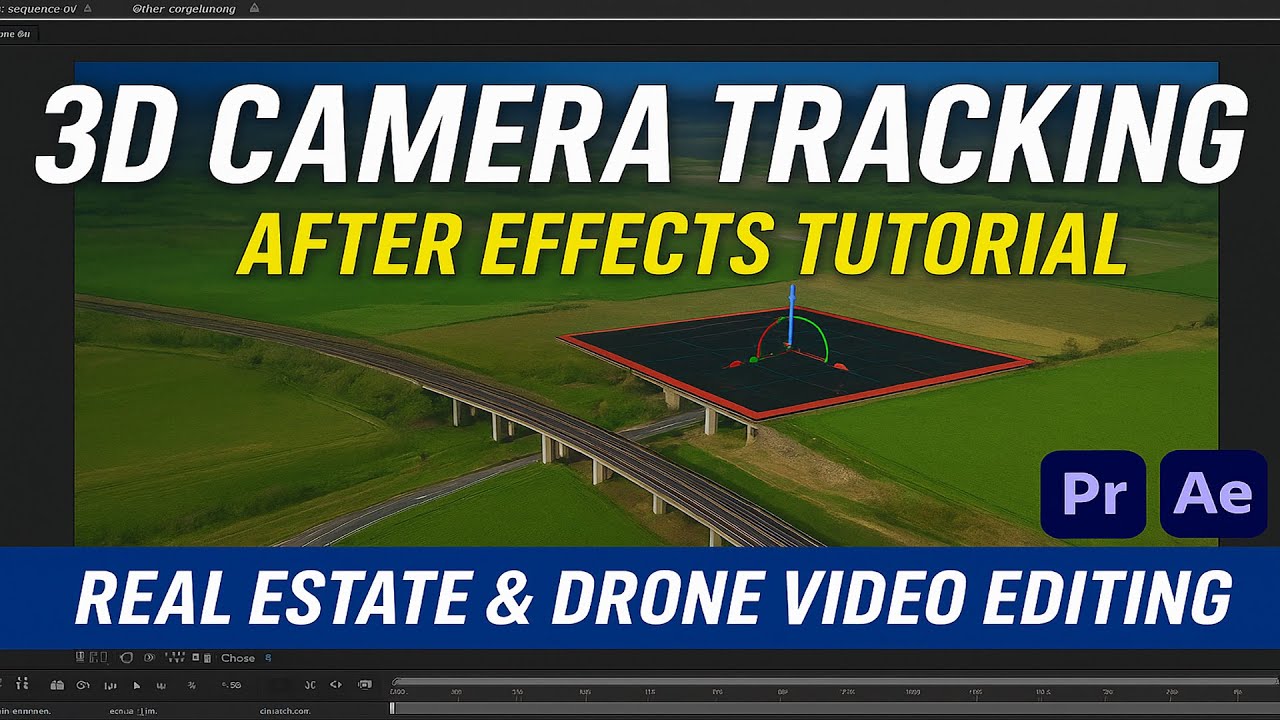 3D Camera Tracking in After Effects | Real Estate & Drone Video Editing Tutorial (Full Guide)