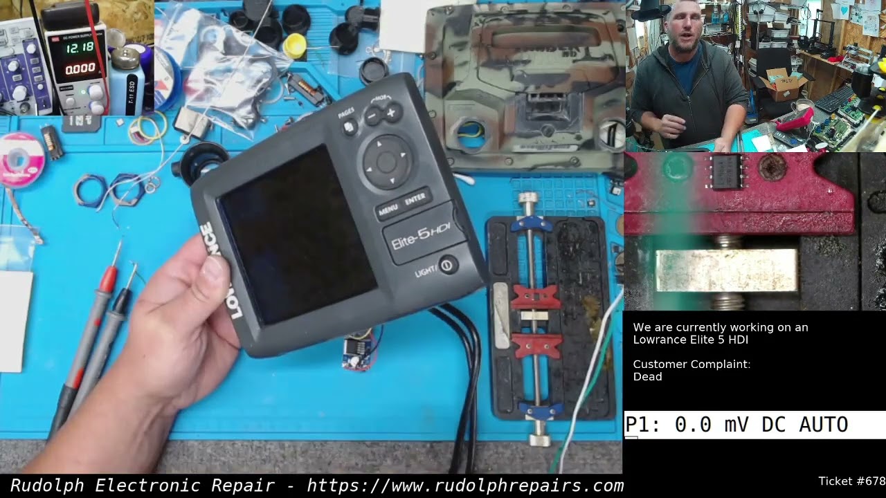 Lowrance Elite 5 HDI - Dead .. FIXED!