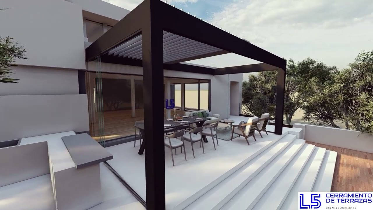 PERGOLA BIOCLIMATICA SERIE P-4500 RETRACTIL