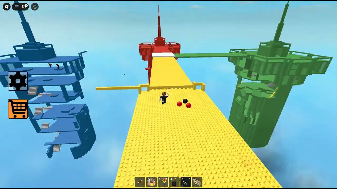 playing roblox doomspire brickbattle (i used a auto clicker)