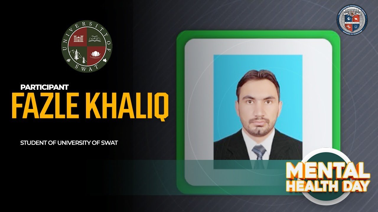 Fazle Khaliq of Riphah International University, Lahore Campus | Mental Health Competition