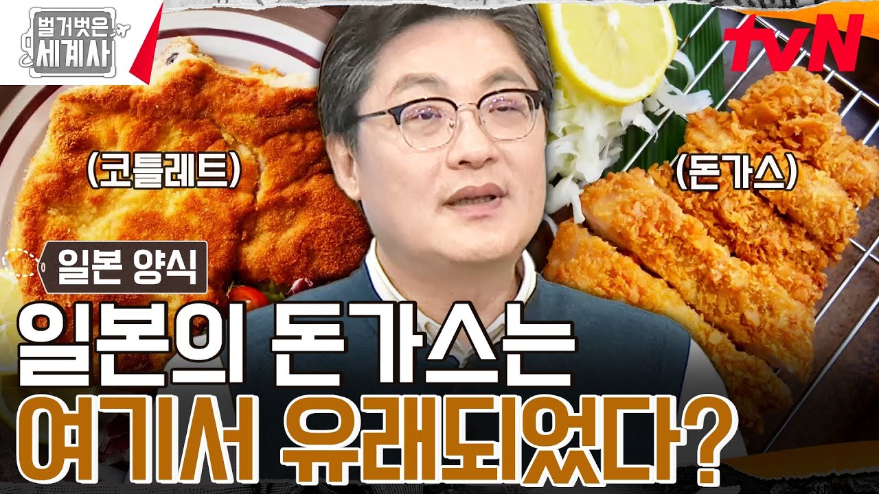 일본의 돈가스가 프랑스 음식에서 유래되었다..? (ft. 청일전쟁) #벌거벗은세계사 EP.146 | tvN 240409 방송