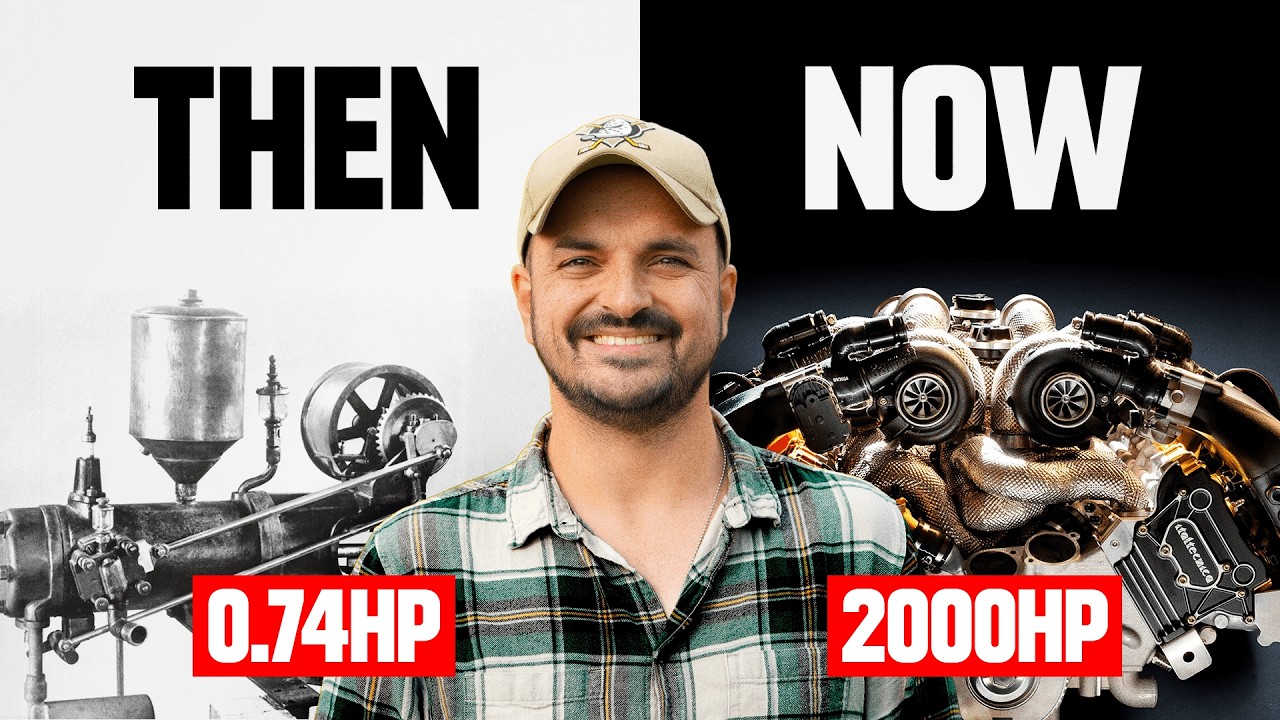 How Car Engines Went From 0.74HP To 2000HP!