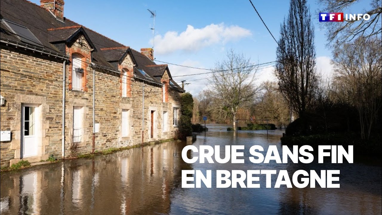La crue sans fin en Bretagne｜TF1 INFO