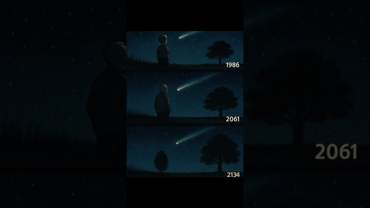 🔭 How Old Will You Be in 2061 When Halley's Comet Returns? 🚀 #Shorts #galaxy #astronomy
