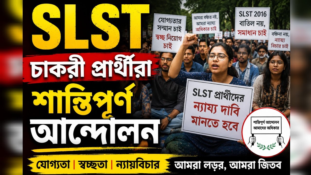SSC Freshers' Protest. SLST News Today. WBSSC SLST Update @SHRUSHTI_SHIKHALAYA