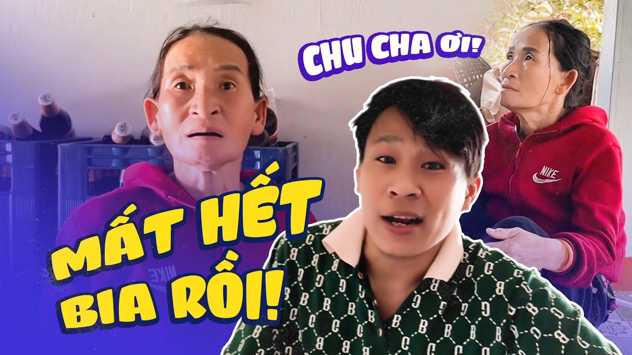 Mẹ Tính hoảng hốt khi bia trong quán không còn thùng nào. Sỹ Beo cùng Trâm troll mẹ cực vui