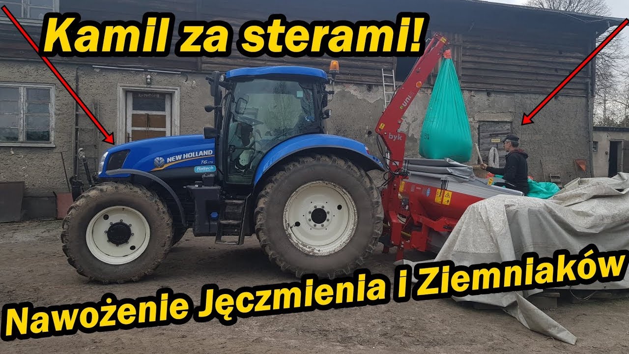 Nawożenie pod jęczmień i ziemniaka! | Mokre warunki | Uprawianie MTZ'm | Kamil operator