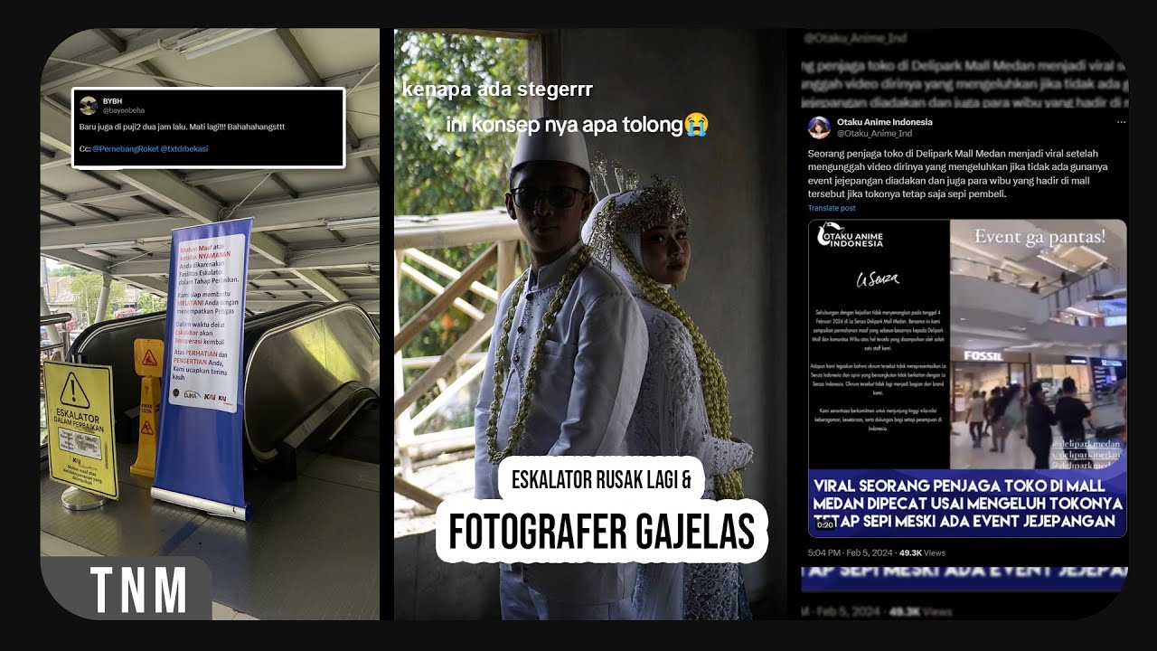 Eskalator Kocak, Ngelawan Wibu & Salah Milih Fotografer Wedding