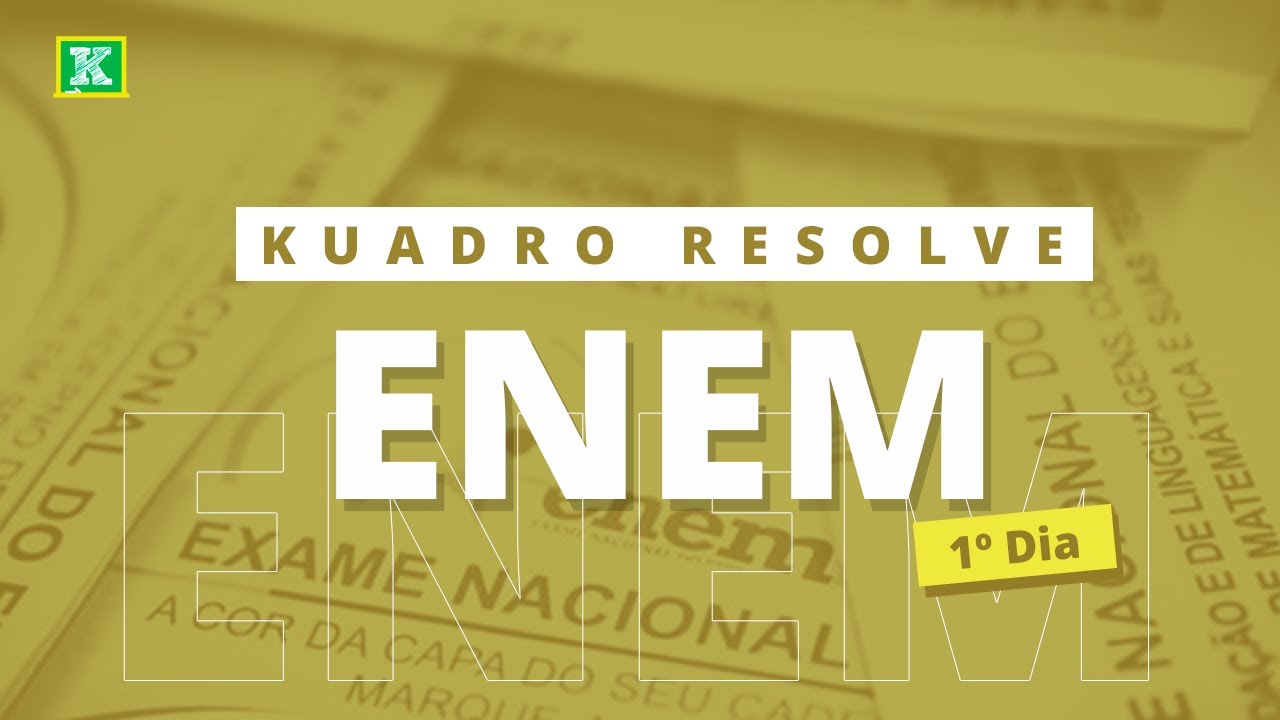 Kuadro Resolve: ENEM 2020 - Dia 1 - Sala 3 - LINGUAGENS