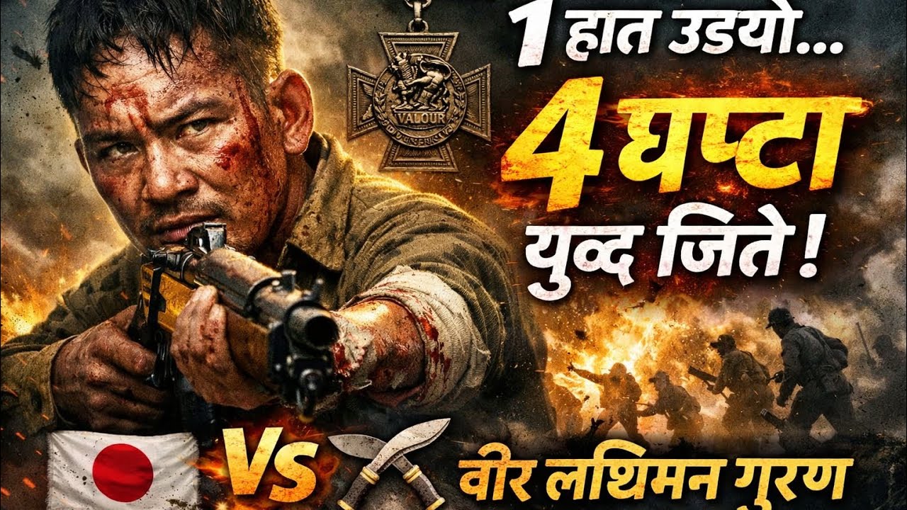 एक हात उड्यो… तर ४ घण्टा युद्ध जिते 🔥 | वीर गुरखा लछिमन गुरुङ VC को साँचो कथा