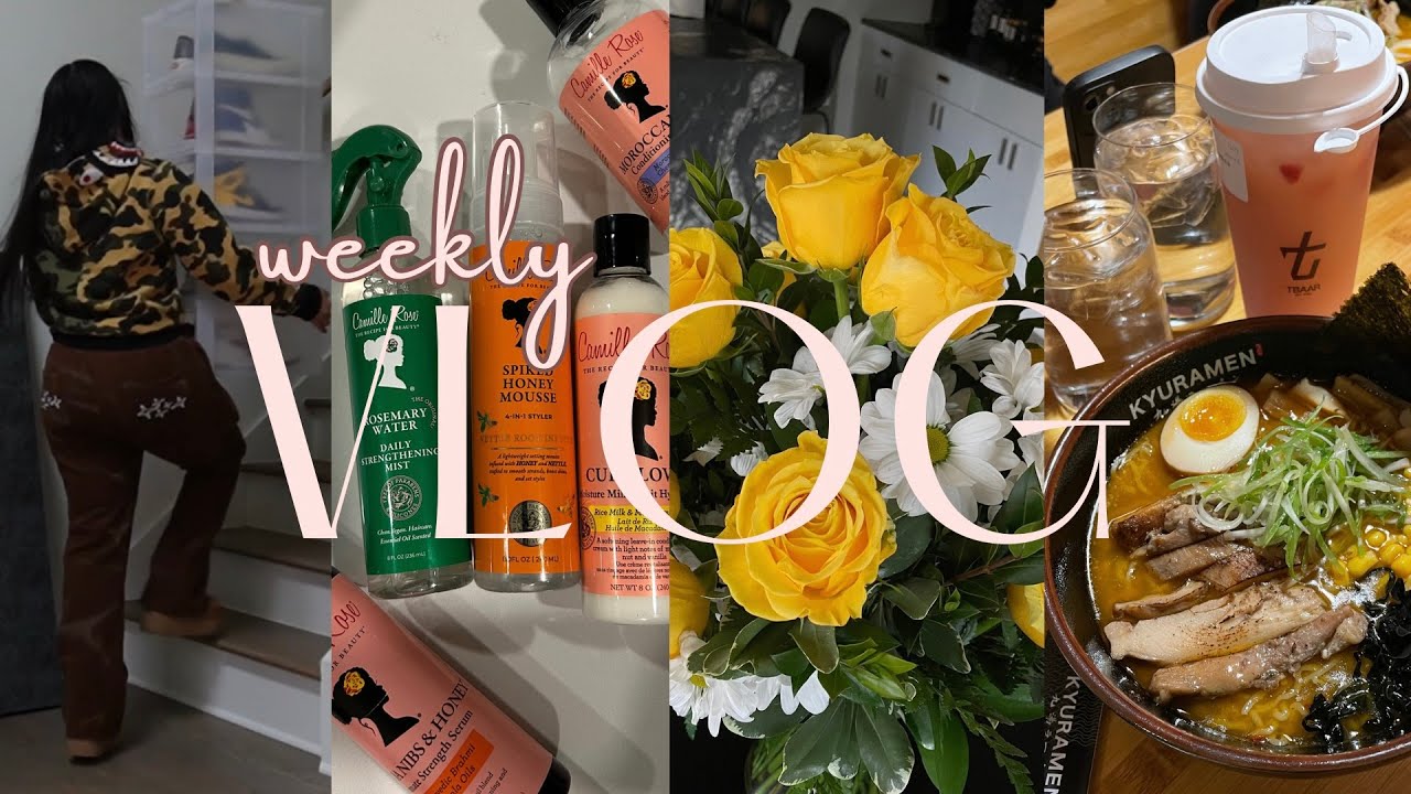 VLOG 28: NEW YEAR RESET + BUILDING A CLOSET + CURLY HAIR ROUTINE