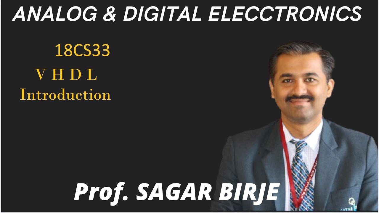 18CS33 | VHDLProgramming| Analog and Digital Electronics