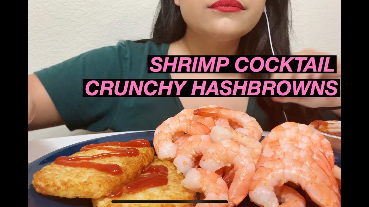 Shrimp Cocktail and Hashbrowns ASMR / Mukbang