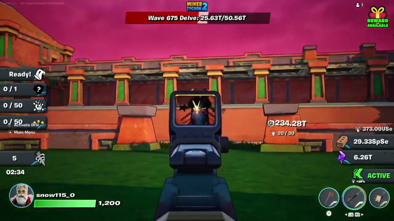 fortnite Miner Tycoon 2 delve wave pb