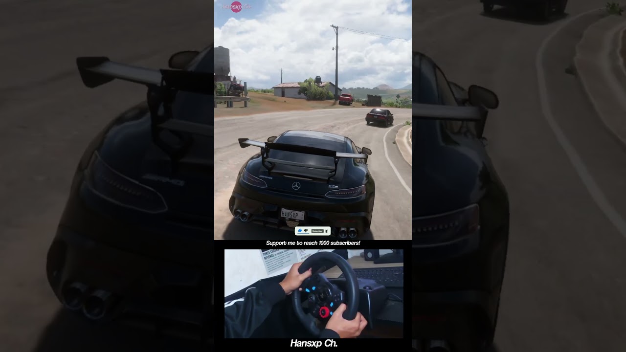 Mercedes-AMG GT Black Series 🔥 FH5 | Logitech G29 Steering Wheel #shorts #forzahorizon5
