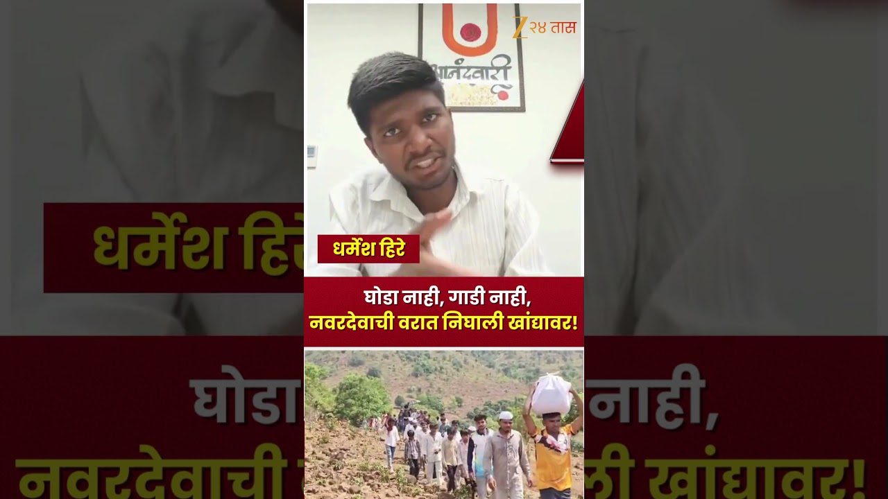 Nandurbar Wedding | सातपुड्यात विकास पोहोचलाच नाही? नवरदेवाची अनोखी वरात व्हायरल