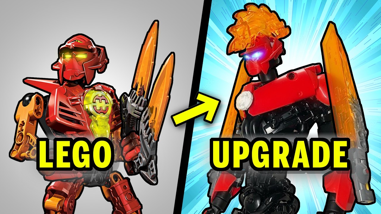 Использование деталей LEGO из FURNO 1.0 для создания самодельных моделей Bionicle.