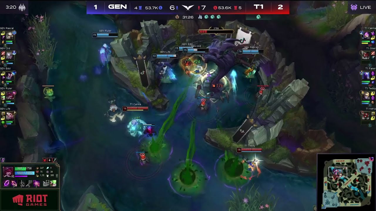 T1 Teddy EZREAL QUADRA in LCK!