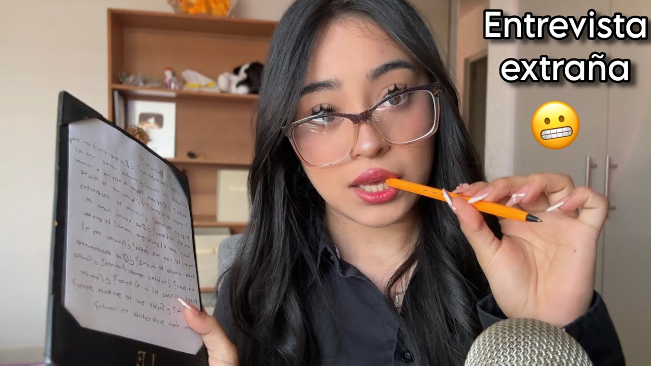 ASMR entrevista de trabajo incómoda | preguntas extrañas 🤯 ❓