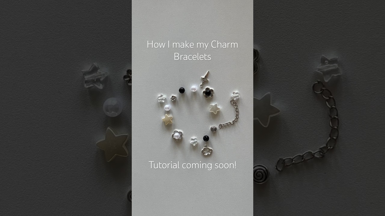 How to make a charm bracelet! #beadedbracelet #charms #beads