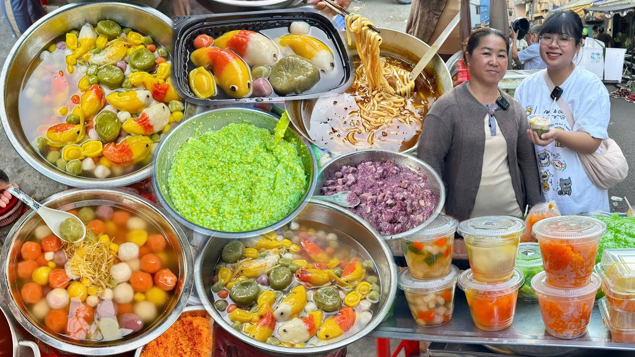 Xuất hiện MÓN CHÈ CÁ CHÉP NGŨ SẮC Cúng Ông Táo Ngày 23 Tháng Chạp đắt khách nhất Chợ Bình Tiên