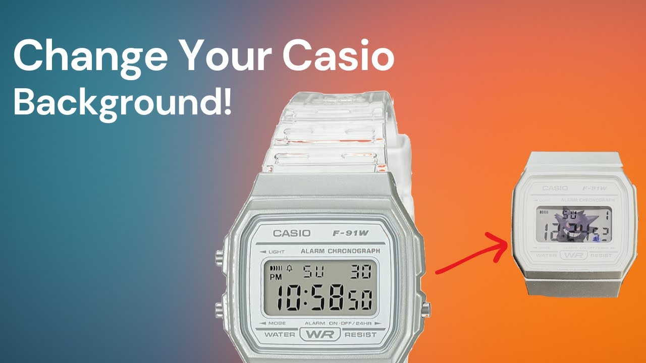 Adding a background image to the Casio F91W