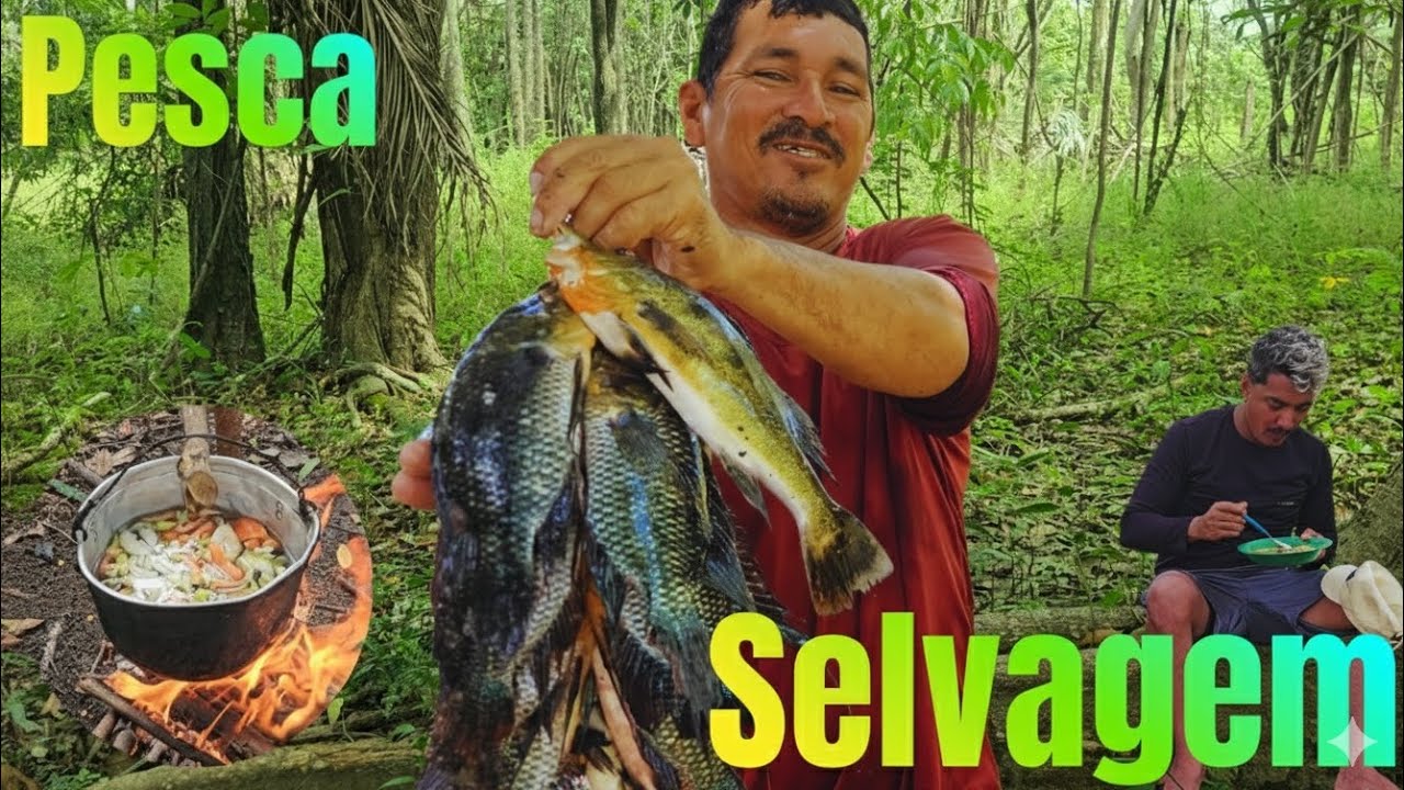 PESCA DE MALHADEIRA EM LAGO SELVAGEM NO AMAZONAS E UMA CALDEIRADA TOP 