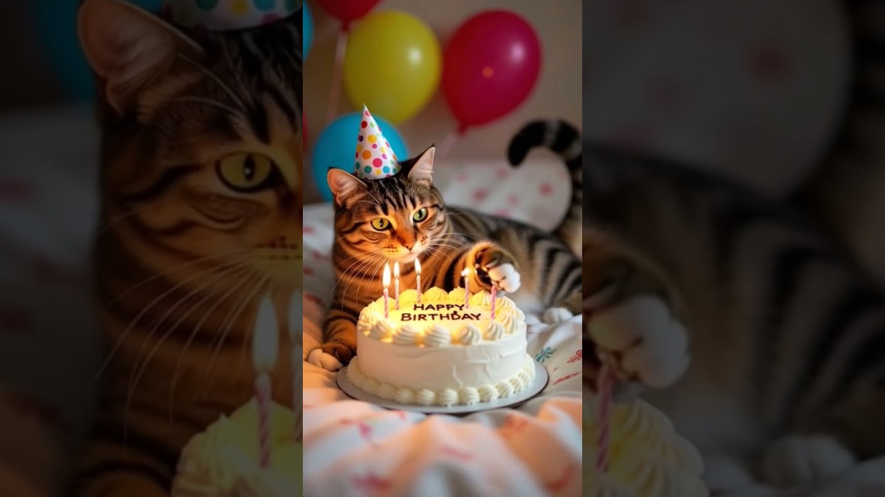 "Party Hats, Treats, and Endless Purrs!"
