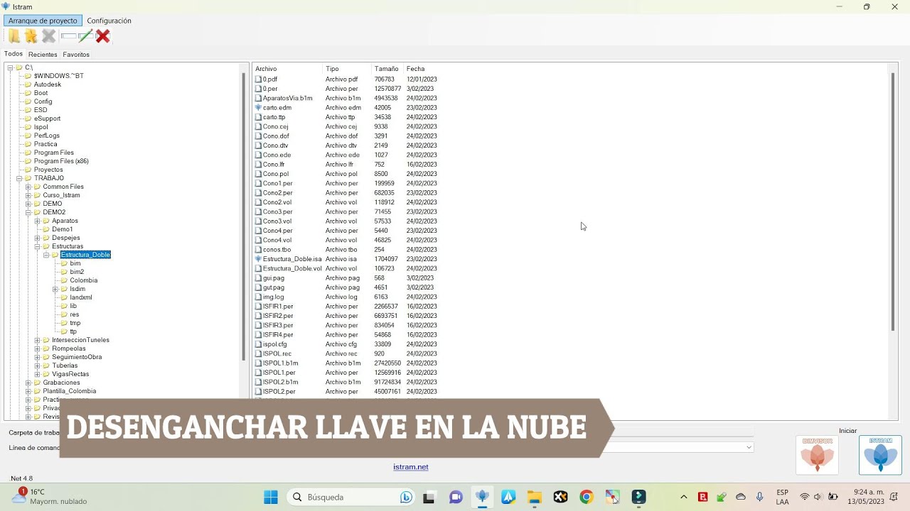 Desenganchar llave en la nube en ISTRAM